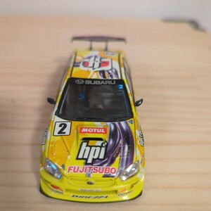 1/43 FUJITSUBO hpi IMPREZA 2005 DUNLOP ミニカー