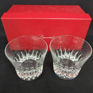 S330-H11-1883 Baccarat バカラ ローザ ペアロックグラス 2015年限定 箱有 食器 口径約9.7cm 高さ約8.5cm