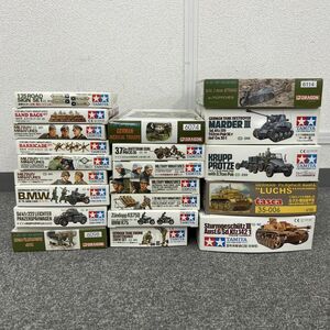 O415-H23-433 TAMIYA タミヤ プラモデル21個まとめ ドイツ3号突撃庖G型 ドイツ対戦車自走砲マーダー3 ルクス増加装甲型 他