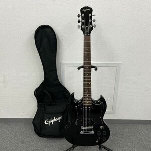 Q422-H25-444 ▲ Epiphone エピフォン SJ06066128 SGモデル エレキギター ケース付き 通電確認済み