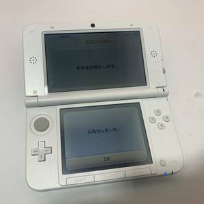 8/77☆NINTENDO 3DS LL SPR-001 ミント×ホワイト 本体のみ 初期化済み SDカード/4ＧＢ【写真追加あり】C1の画像2