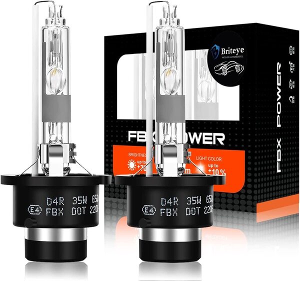 『送料無料』車用 D4R HID ヘッドライト バルブ 35W 高輝度 純正交換用 HID電球 Xenon 8000K 12V(2個入)Br ランプ