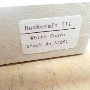 『J07G』REAL STEEL リアルスチール ブッシュクラフトⅢ WHITE CONVE D2鋼 シースナイフの画像3