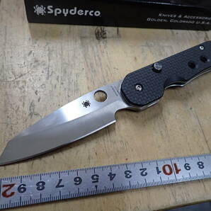  『J03S』未使用★Spyderco スパイダルコ スモック 【CPM-S30V】 フォールディングナイフの画像2