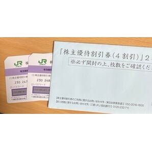 JR東日本 株主優待割引券 未使用2枚セットの画像1