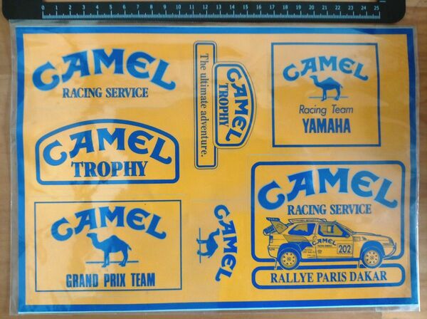 CAMELレーシング チーム 各種ビンテージステッカーシート