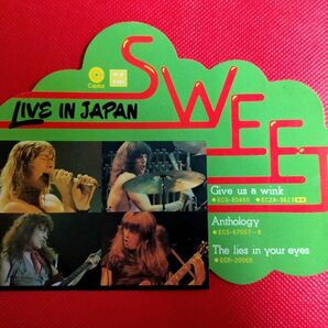 英ロックバンド Sweet Live in Japan ステッカー(紙製)