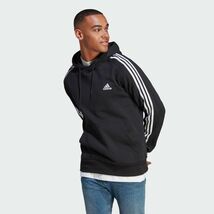 ★アディダス ADIDAS 新品 メンズ エッセンシャルズ スリーライン パーカー プルオーバー ジャケット 黒 XXL[IC0435-2XL] 二 零★QWER_画像3