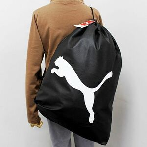 ●送料390円可能商品 プーマ PUMA 新品 メンズ ビッグロゴ 不織布 ショルダーバッグ ワンショルダー バッグ 鞄 黒[PUMABAG-BW] 六★QWER★