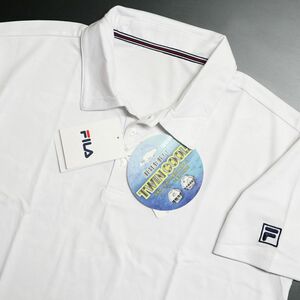 ●送料390円可能商品 フィラ FILA ゴルフ GOLF 新品 メンズ UVCUT COOL 涼感 半袖 ポロシャツ 迷彩 白 L [412307-WT-L]一 三 弐★QWER