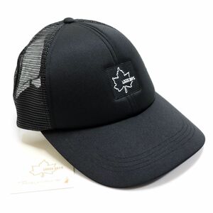 ★ロゴス LOGOS アウトドア 新品 カジュアル シンプル メッシュ キャップ 帽子 CAP ぼうし 黒 56-60cm [SMSKLD147B-GRY-56] 一 七★QWER★