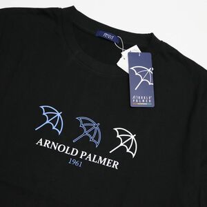 ●送料390円可能商品 アーノルドパーマー ARNOLD PALMER 新品 メンズ カジュアル 半袖 Tシャツ 黒 XL [4091868-06-LL]一 三 参★QWER★