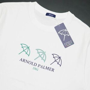 ●送料390円可能商品 アーノルドパーマー ARNOLD PALMER 新品 メンズ カジュアル 半袖 Tシャツ 白 XL [4091868-01-LL]一 三 参★QWER★