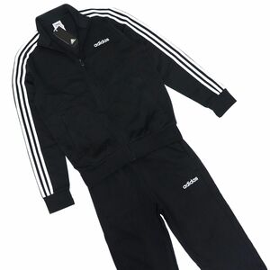 * Adidas ADIDAS new goods men's 3 stripe -stroke Lux -tsu sport wear top and bottom set suit black M [SETFM6303-M]..*QWER