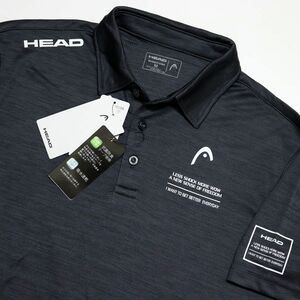 ●送料390円可能商品 ヘッド ゴルフ HEAD GOLF 新品 メンズ ドライ 抗菌防臭 半袖 ポロシャツ 灰 XL[1232165A2H-14-LL]一 三 参★QWER■