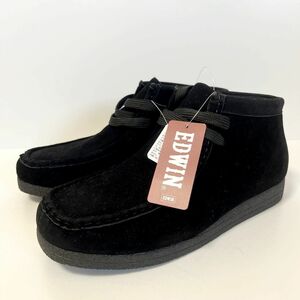 * Edwin EDWIN new goods men's great popularity wala Be boots is ikatto suede shoes boots black 25.5CM[EDW7801-BLK-255] one 10 *QWER