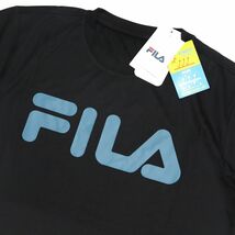 ●送料390円可能商品 フィラ FILA 新品 メンズ 吸水速乾 ドライ UVCUT スポーツ 半袖 Tシャツ 黒 Mサイズ [412354-BK-M]一 三 壱★QWER_画像1