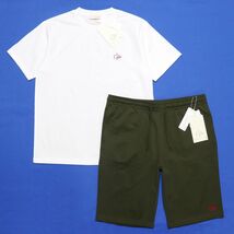 ★ロゴス LOGOS アウトドア 新品 メンズ カジュアル Tシャツ ハーフパンツ 上下セット SET Mサイズ [SETTSA23048-41-M] 一 五 壱★QWER_画像1