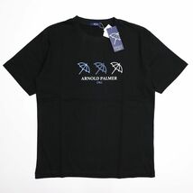 ●送料390円可能商品 アーノルドパーマー ARNOLD PALMER 新品 メンズ カジュアル 半袖 Tシャツ 黒 XL [4091868-06-LL]一 三 参★QWER★_画像2