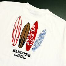 ●送料390円可能商品 ハンテン HANGTEN 新品 メンズ 大きいサイズ カジュアル バックロゴ 半袖 Tシャツ 白 [SM369K-NE2-4L]一 三 零★QWER_画像1