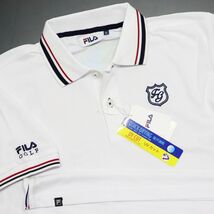 ●送料390円可能商品 フィラ FILA ゴルフ GOLF 新品 メンズ 吸汗速乾 UVCUT 半袖 ポロシャツ L [749674G-WT-L]一 三 弐★QWER QQAA-18_画像2