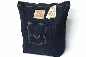 ★リーバイス Levis 新品 メンズ コットン デニム トートバッグ バッグ BAG 鞄 紺 ネイビー [77170-0469-OS] 一 六 ★QWER★