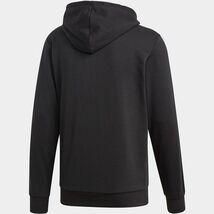 ★アディダス adidas メンズ CORE 3ストライプス フルジップーパーカー 裏毛 スウェットパーカー 黒 Lサイズ[DQ3102-L] 二 弐★QWER★_画像2