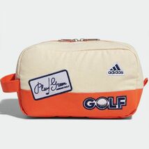 ★アディダス ゴルフ adidas GOLF 新品 カジュアル コットン キャンバス ハンドル ポーチ 小物入れ 収納 バッグ BAG [HG8232] 六★QWER★_画像1