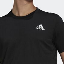 ●送料390円可能商品 アディダス ADIDAS 新品 メンズ 吸汗速乾 スポーツ トレーニング 半袖 Tシャツ 黒 Mサイズ [GR0514-M]三 壱★QWER_画像3