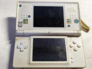 【ジャンク品】 ニンテンドーDSハード ニンテンドーDS Lite本体 クリスタルホワイト 十字ボタン・電源ボタン故障