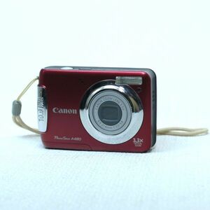 275a 簡易動作確認済 ジャンク Canon キャノン PowerShot A480 パワーショット デジタル カメラ 単3電池 デジカメ