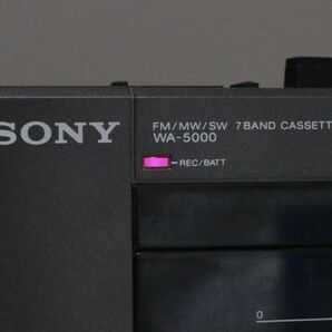 165a テープ回らず ジャンク SONY WA-5000 7BAND ラジオカセットレコーダー ソニー ラジカセの画像9