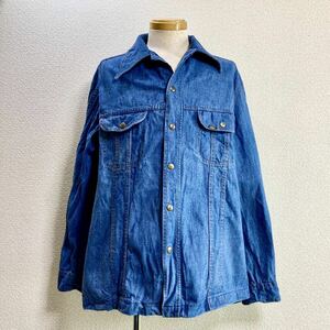 【made in USA】70s希少 Lee リー デニムブッシュジャケット L USA製Vintage シャツジャケット ユニオンチケット ジージャン カバーオール