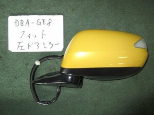 9kurudepa H21 year Fit DBA-GE8 left door mirror side 76258-TF0-J21 yellow color Y66P [ZNo:06001263]