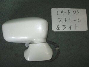 9kurudepa H14年 ストリーム LA-RN3 前期 右 ドア ミラー サイド 76200-S7A-J11ZF 白パール NH624P [ZNo:02003096]