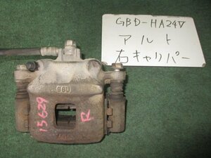 9kurudepa H21年 アルト GBD-HA24V 右 フロント ブレーキ キャリパー 55101-73H02-999 [ZNo:03004149]