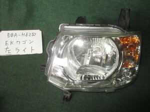 9kurudepa H19年 EKワゴン DBA-H82W 左 ヘッド ランプ ライト 8301A601 ハロゲン STANLEY P6519 [ZNo:04002594]