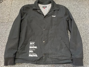 ALTAMONT 袖リブ コーチジャケット BK M