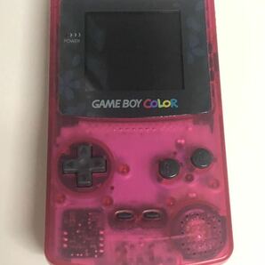 NINTENDO 任天堂 CGB-001 ゲームボーイカラー サクラ大戦GB限定カラー クリアチェリーピンク ゲーム機本体 ジャンクの画像1