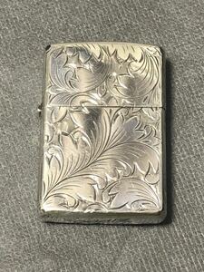 ZIPPO ジッポー オイルライター ビンテージ STERLING スターリングシルバー 1992 ベネチアン 彫刻 Made in USA