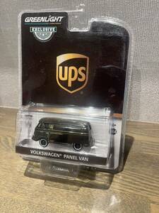 絶版グリーンライトGREENLIGHTエクスクルージブ1/64UPSvolkswagenフォルクスワーゲンタイプ2?パネルバン他HOTWHEELS有同梱定形外可