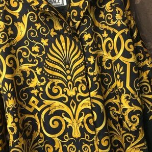 １円◎最至高品バロック◆極美品◎GIANNI VERSACE ファーストライン パリコレ 最高級 総シルクコート バロック ヴェルサーチベルサーチの画像3