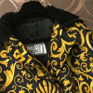 １円◎最至高品バロック◆極美品◎GIANNI VERSACE ファーストライン パリコレ 最高級 総シルクコート バロック ヴェルサーチベルサーチの画像2