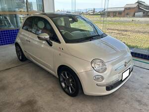 格安　早勝　popularFiat500Vehicle inspectionR7/3☆ガラスルーフ☆16AW