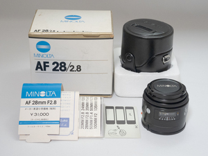 【美品】ミノルタ MINOLTA AF 28mm F2.8 αマウント 送料無料