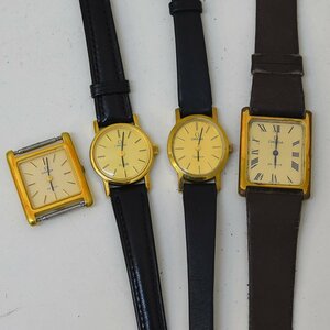 1 jpy moveable goods wristwatch 4ps.@ Omega face only equipped machine self-winding watch hand winding lady's together including in a package un- possible 