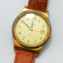 1円 可動品 腕時計 オメガ OMEGA ジュネーブ 機械式 自動巻 メンズ ゴールド系 リューズ無し 同梱不可_画像1