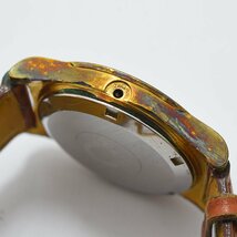 1円 可動品 腕時計 オメガ OMEGA ジュネーブ 機械式 自動巻 メンズ ゴールド系 リューズ無し 同梱不可_画像5