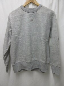 ◆1000円～美品 マッコイスポーツウエア McCOY SPORTS WEAR 両V クルーネックスウェット　サイズL リアルマッコイズ