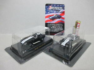 1/64 京商 USA スポーツカー シェルビー コブラ 427 S/C ブラック 黒 2台セット USA Sports Car Shelby Cobra アメ車 ミニカー KYOSHO CVS
